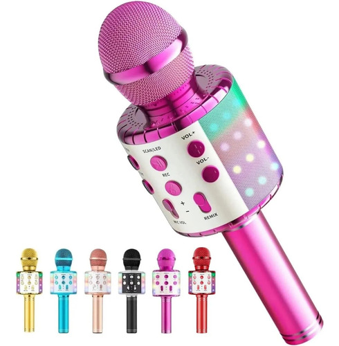 Micrófono De Karaoke Con Cambio De Voz Para Niños, Micrófono