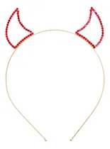 Comprar Diadema Cuernos De Diablo De Piedras Preciosas Mujer (t...