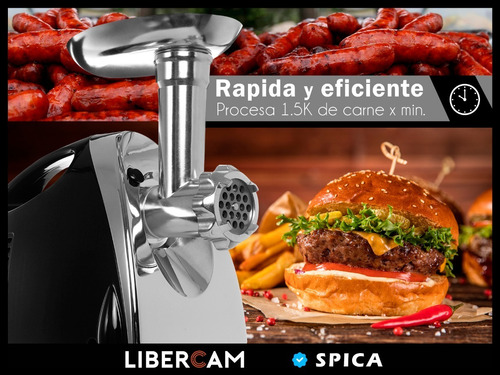 Imagen 6 de 10 de Picadora De Carne Eléctrica Moledora Spica S-20 Embutidora