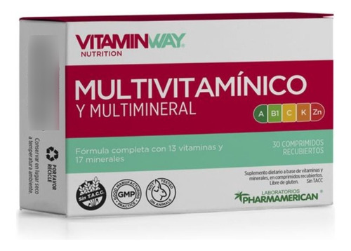 VitaminWay Multivitamínico Y Multimineral x30 comprimidos recubiertos