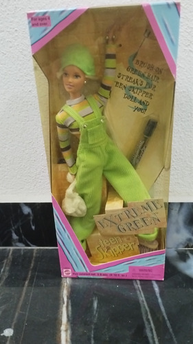 Barbie Skipper Extreme Green (Usado)