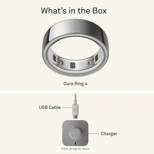 Oura Ring Horizon 4 Geração - Tamanho 10 Cor Silver | MercadoLivre