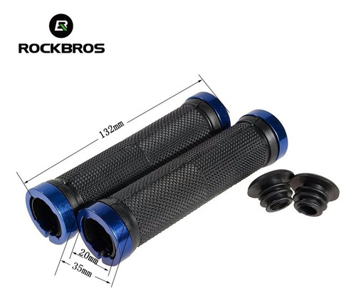 Puños Bicicleta Rockbros Goma Antideslizante Lock Mtb Ruta