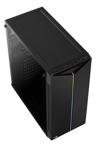 Case Aerocool Split Caja Pc Gaming Semitorre Atx Led Rgb