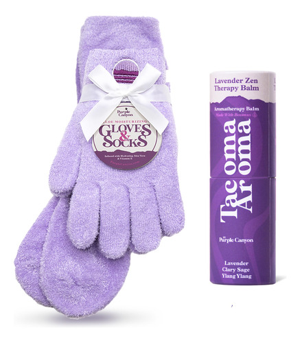 Purple Canyon Calcetines Y Guantes Peludos Y Balsamo De Acei