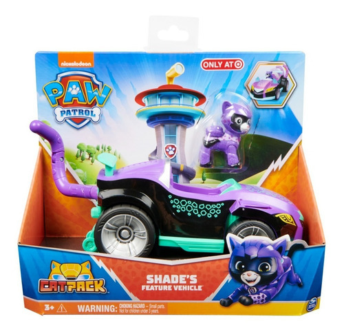 Paw Patrol Vehiculo Tematico Cat Pack Shade Color Morado