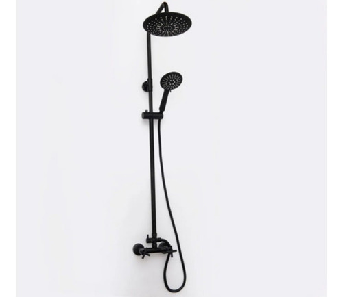 Columna De Ducha Completa Mozart Boston Negra C/ Duchador