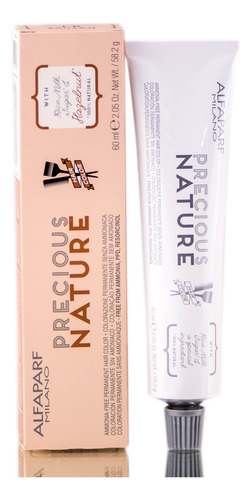 Tinte De Pelo Alfaparf Precious Nature 7.1 Rubio Ceniza Medi