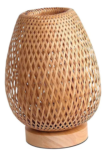 . Candeeiro De Mesa De Bambu Retro Candeeiro De Cabeceira