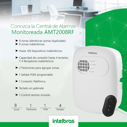 Central Alarma Domiciliaria Intelbras Inalámbrica Discador