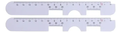 Regla De Distancia Pupilar (PD) - 2 Unidades De 15 Cm Para ópticas Y Hospitales, Medición Precisa