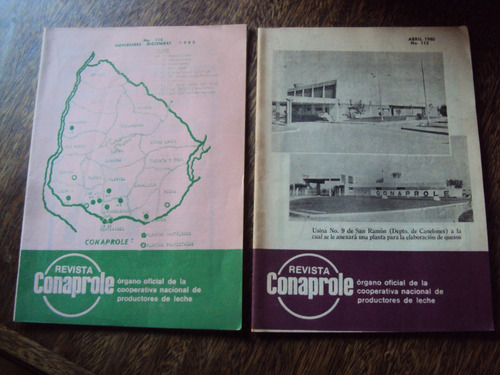 2 Revistas Conaprole Productores Leche 1980
