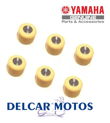 Kit 6 Rodillos De Variador Yamaha Ray 115 Delcar Motos ®