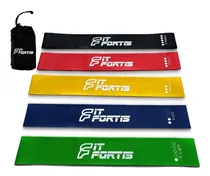 Comprar Pack 5 Bandas Ligas Elásticas  Ejercicios Yoga Pilates+bolso