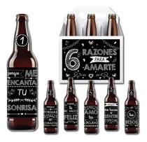 Comprar Etiquetas Cerveza Imprimibles San Valentín 6 Razones Amor