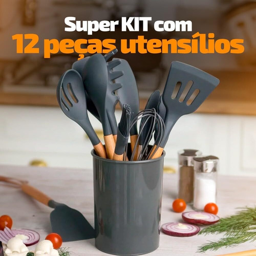 Juego De Utensilios De Cocina De 12 Piezas Con Mango De