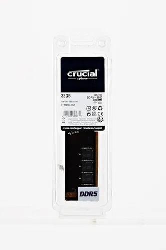 Memoria Ram Crucial, 32 Gb, Ddr5, Udimm De 4800 Mhz, 288 Pin