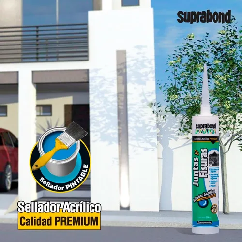 Acrílico Premium Suprabond Juntas Y Fisuras Transp. 280