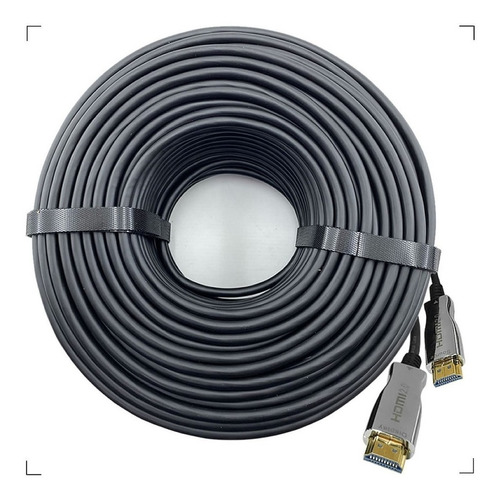 Imagem 3 de 5 de Cabo Hdmi 2.1 Fibra Óptica 4k X 8k 48gb Hdr10 - 60 Metros