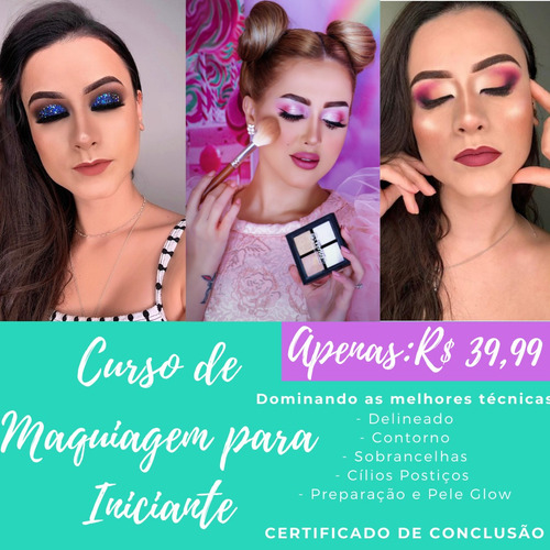 Imagem 1 de 6 de Curso De Maquiagem Para Iniciantes