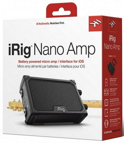 Micro Amplificador Com Interface Irig Nano Amp Ik Multimedia