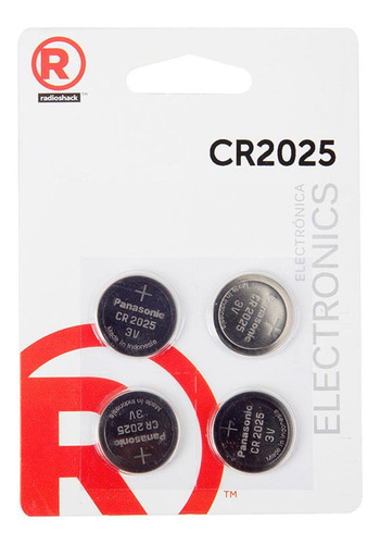Batería De Litio Radioshack Cr2025 X4