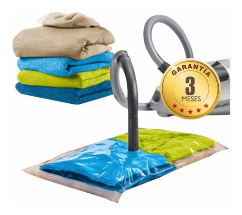 Pack 12 Bolsas Al Vacio Comprimir Ropa Ahorra Espacio