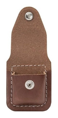 Estuche Zippo De Cuero Marron Original Usa Lpcb
