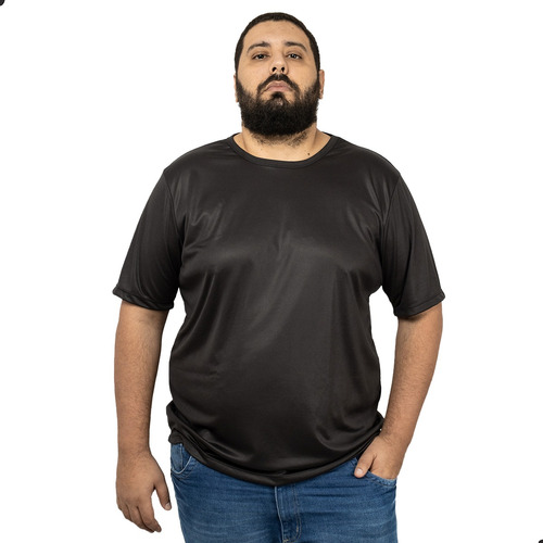 Kit 10 Camisetas Básica Masculina Plus Size Lisa Fria