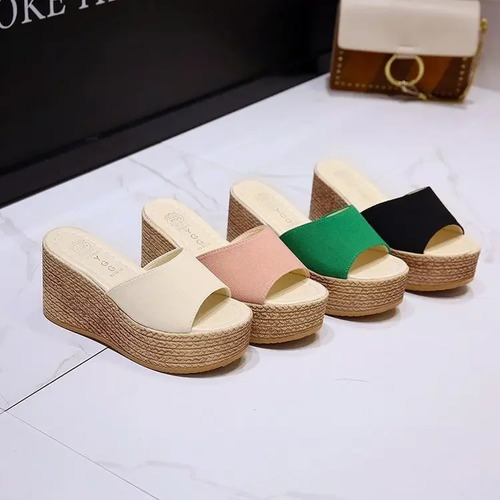 Zapatillas De Tacón Alto Con Plataforma Para Mujer, Informal