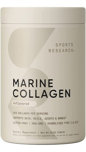 Sports Research Marine Collagen Colágeno Pescado 340gr