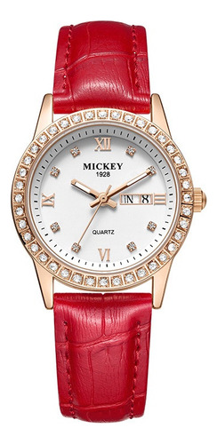 Reloj Casual Disney Mickey Mouse Para Niñas Y Mujeres
