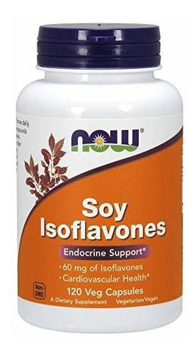 Suplemento Herb Now Supplements, Isoflavonas De Soja, 60 Mg 
