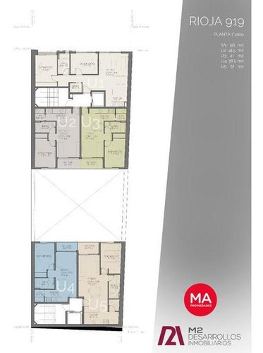 Imagen 7 de 12 de Departamento 1 Dormitorio Centro Rosario Edificio Amenities