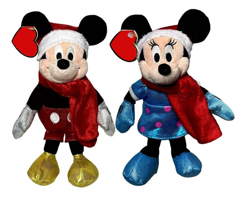 Kit Bonecos Casal Disney Natal Original : Minnie + Mickey