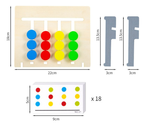 . Juguete De Juego De Combinación De Doble Cara De Frutas