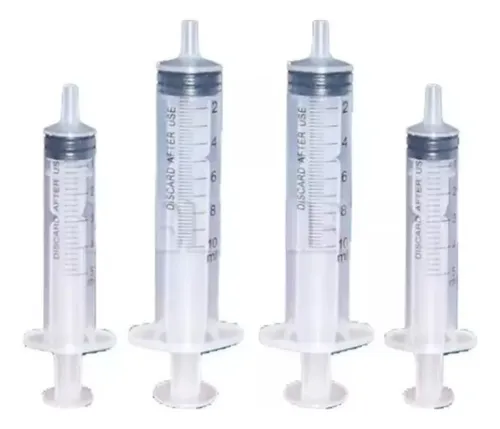 Jeringas Descartables 10 Ml. 50 Unidades Pico Excéntrico