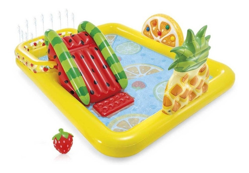 Piscina Inflable Frutas Intex, Centro De Juego De Agua Niños