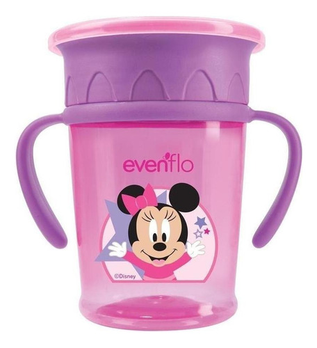 Vaso Entrenador Evenflo 5531 Magico 0 Derrames 270ml/9oz 9m+ Color Rosa