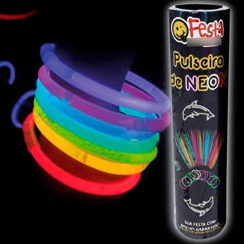 Imagem 3 de 5 de Pulseira De Neon Alto Brilho - Kit 50 Unidades