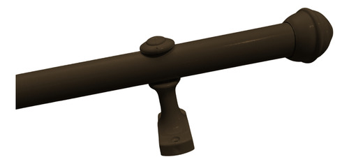 Varão Ferro 19mm P/ Cortina Kit Completo 2,70 M Cores