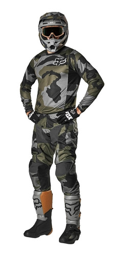 Equipo Conjunto Fox 180 Przm Camuflado Atv Motocross Top Rac