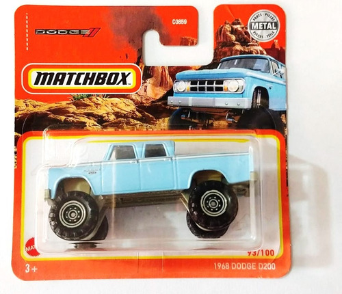 Matchbox Dodge D200 1968 Original Coleccionable Exclusiva