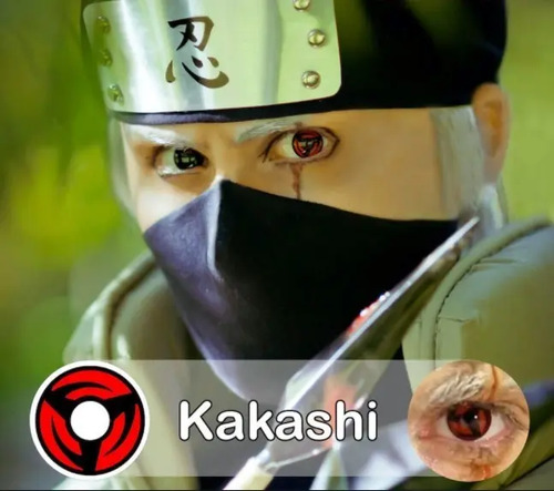 Kakashi Mangekyou Sharingan Pupilentes Naruto Anime Lentes | Meses sin  intereses