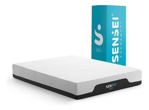 Sensei Colchón King Size Memory Foam En Caja Modelo Prime