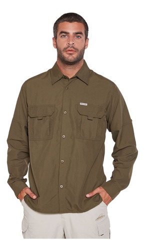 Camisa De Hombre Montagne Botsuana Protección Uv Manga Larga