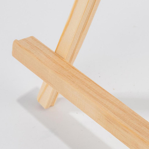 Trípode De Madera Portátil Tablero De Exhibición 14x20cm