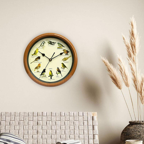 Reloj De Pared Con Diseño De Pájaros, Reloj De Pared