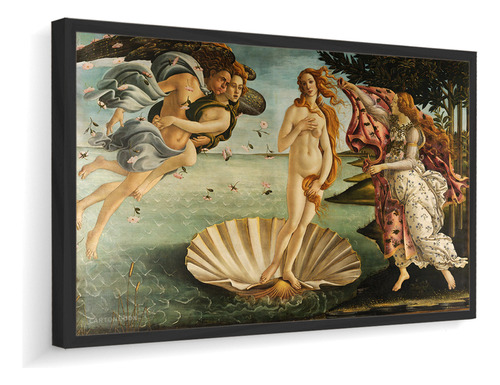 Quadro Com Moldura Sandro Botticelli Nascimento Vênus 95x60