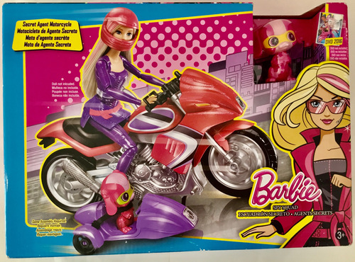 Moto Película Escuadrón Secreto Barbie Incluye Mascota 2016